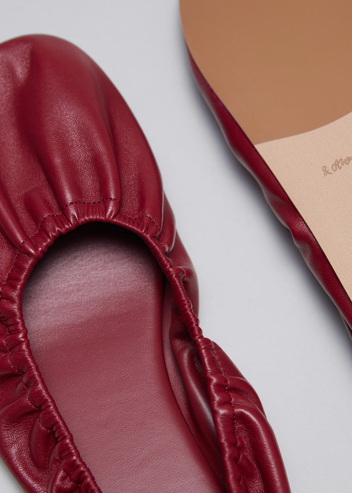 & Other Stories - Luna Nappa Ballerina - Red -