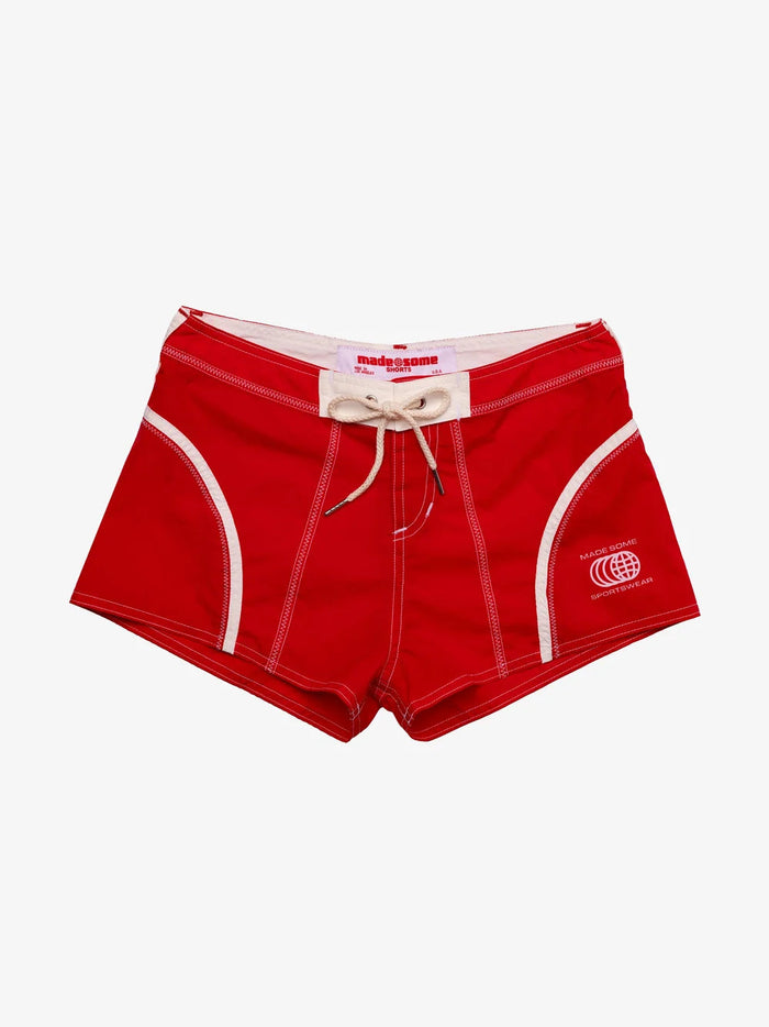 Made Some - Made Some Short Shorts - Logo Red/White -