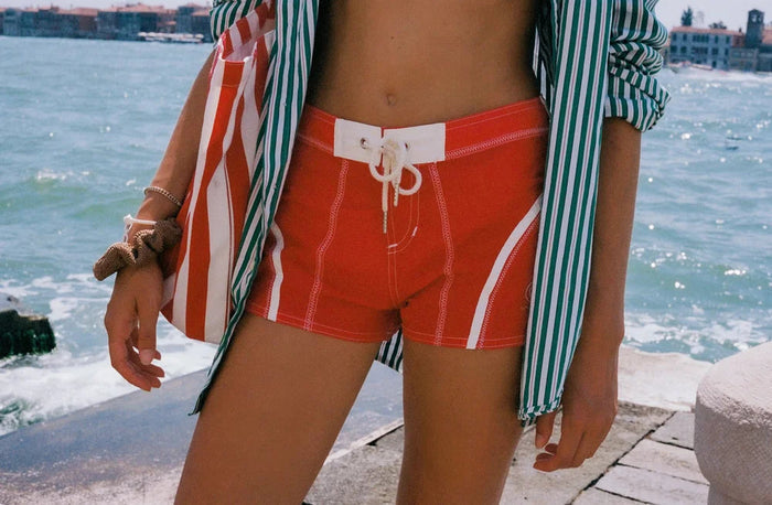 Made Some - Made Some Short Shorts - Red/White -