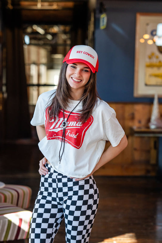 Mama Tried relaxed Crop T-shirt