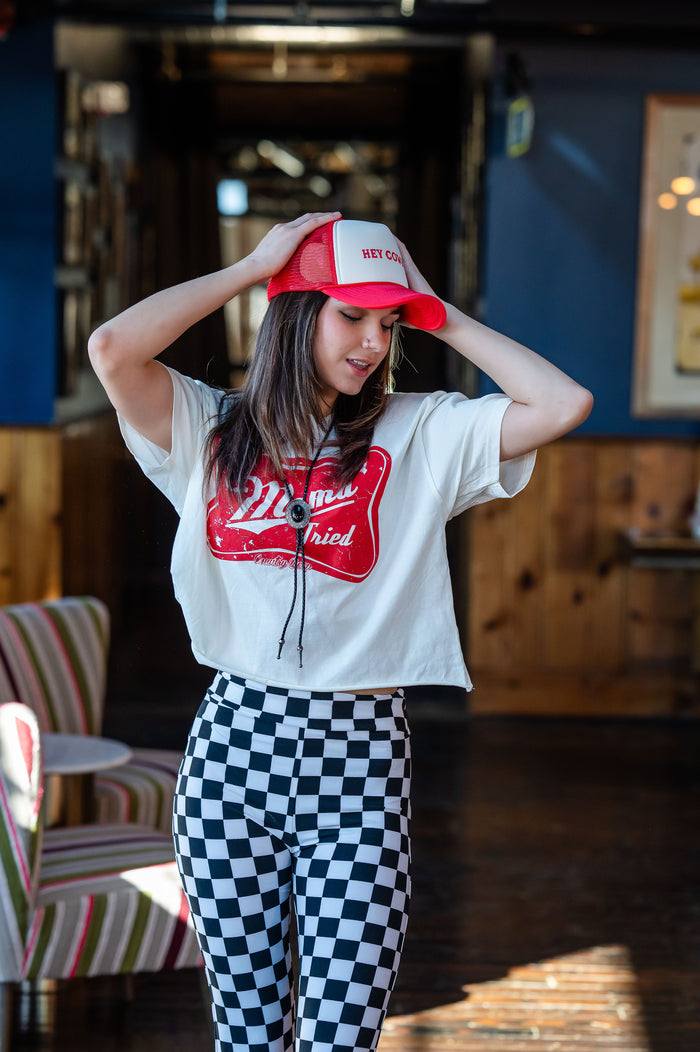 Mama Tried relaxed Crop T-shirt