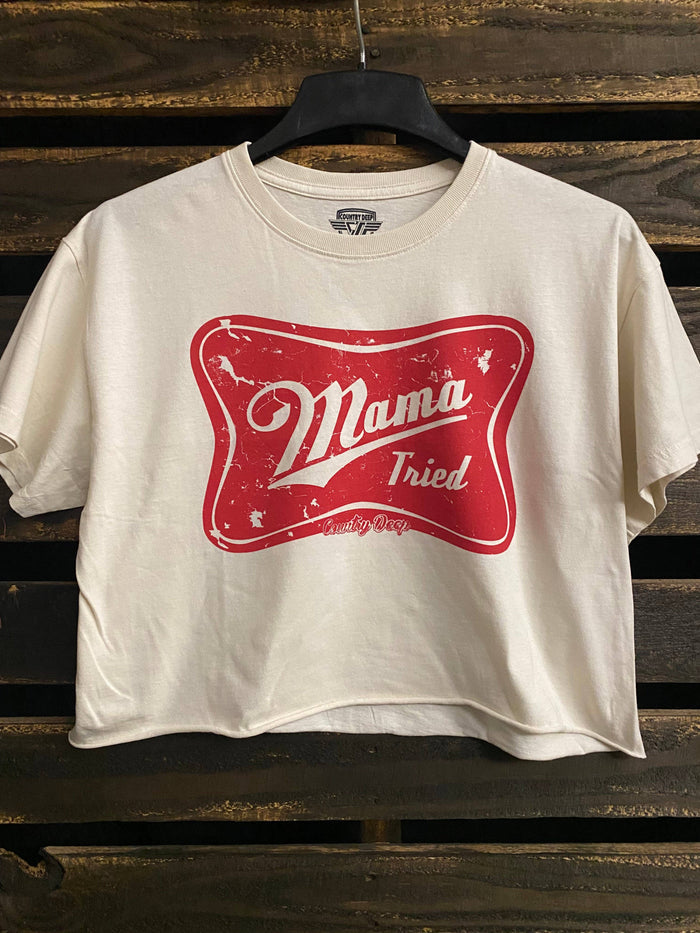 Mama Tried relaxed Crop T-shirt