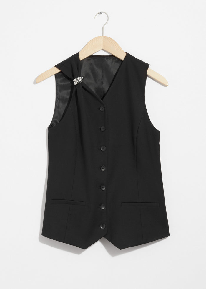 & Other Stories - Marcie Waistcoat - Black -