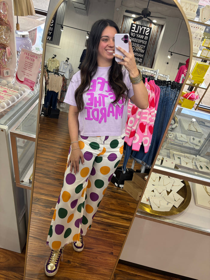 Mardi Gras Polka Dot Pants