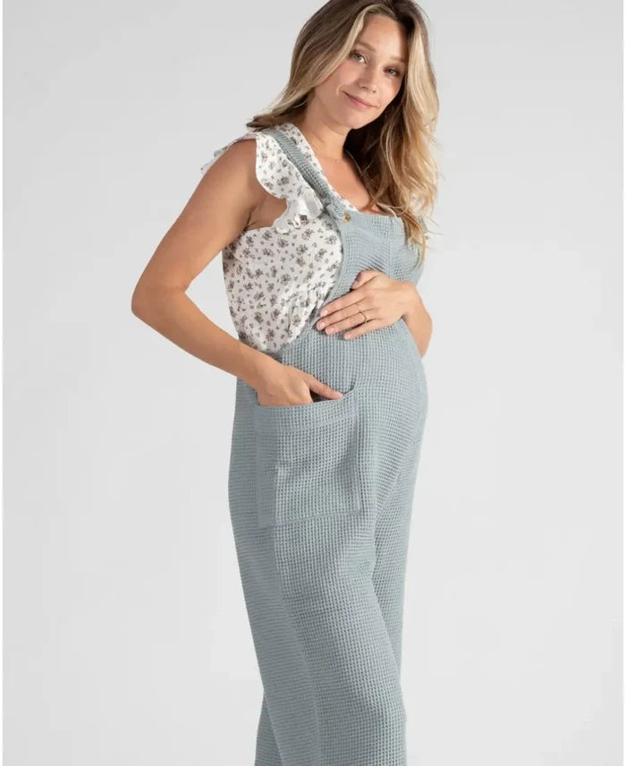 Maternity and nursing overalls MAYA sage - Overall