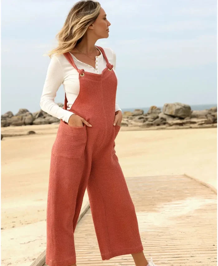 Maternity and nursing overalls MAYA terracotta - Overall