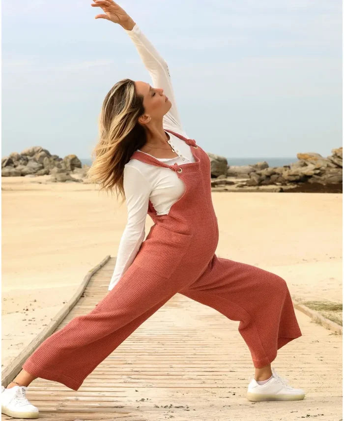 Maternity and nursing overalls MAYA terracotta - Overall