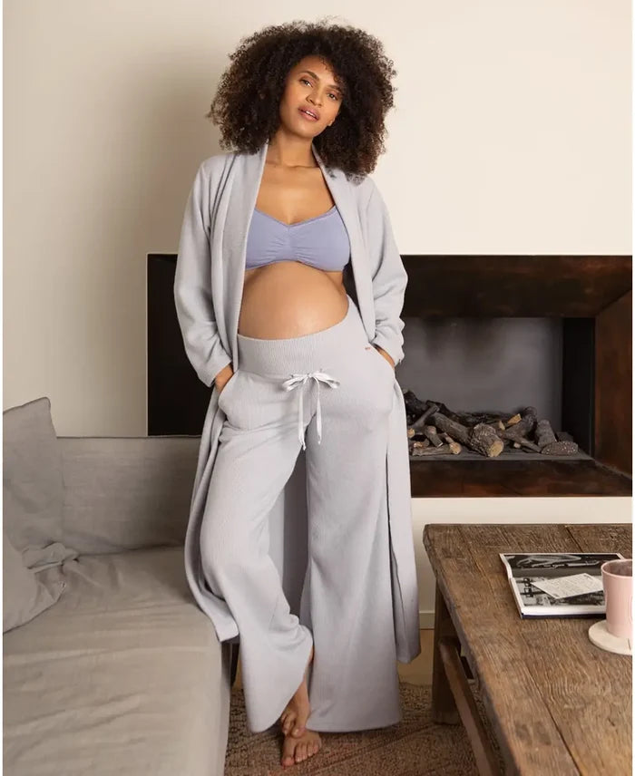 Maternity and nursing seamless bra Organic sky blue