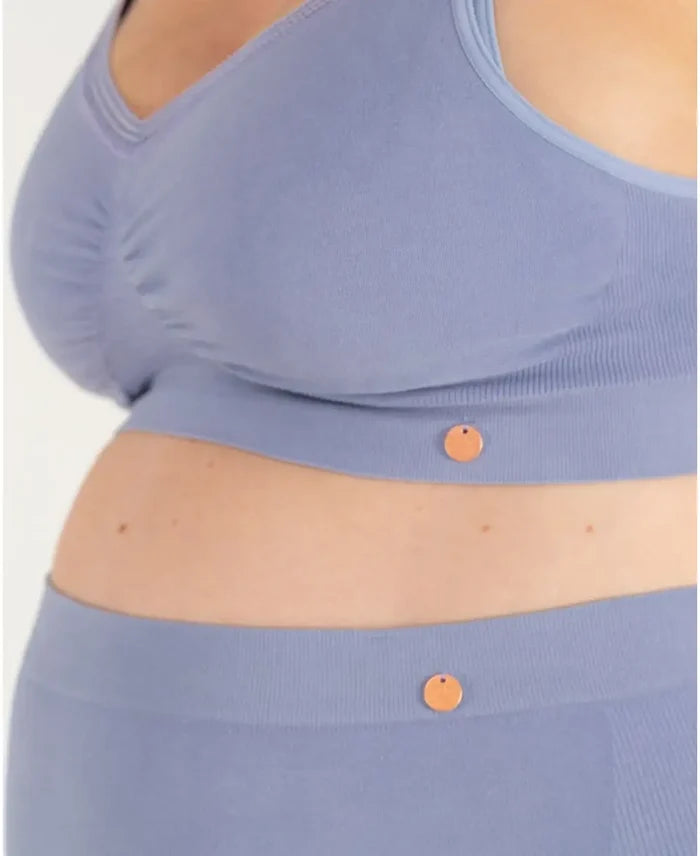 Maternity seamless maxi brief Organic sky blue