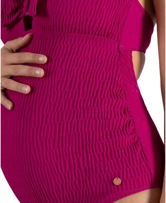 Maternity swimsuit Bamboo Fuschia