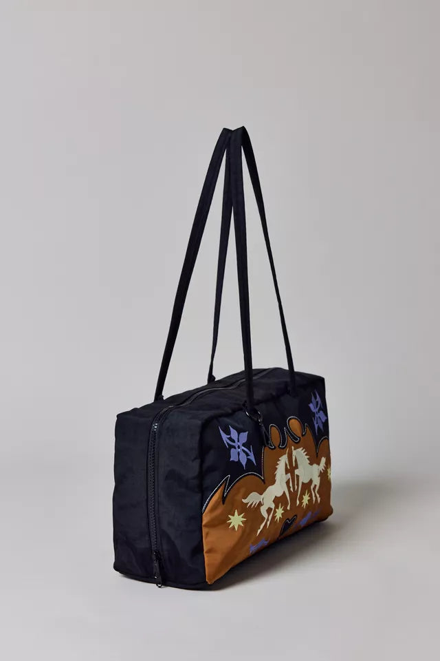 Baggu - Medium Nylon Bowler Bag - Western Appliqué -