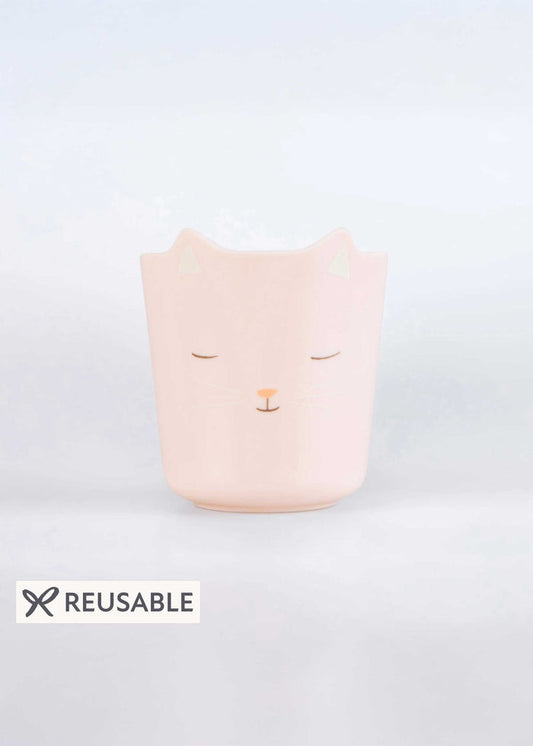 Meri Meri - Melamine Pink Cat Cup -