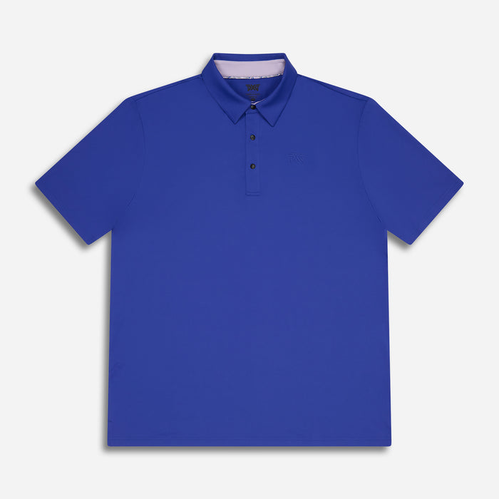 PXG men's royal blue cosmic polo comfort fit on a white background