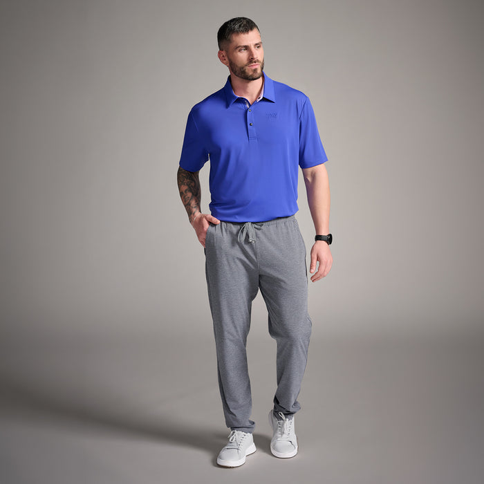 PXG men's royal blue cosmic polo comfort fit on a white background