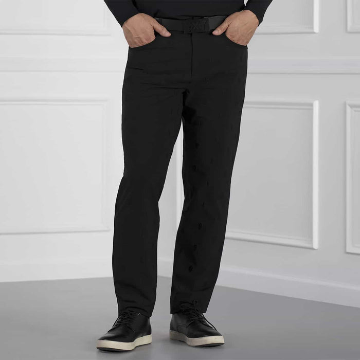 PXG men's black essential darkness pants on a white background