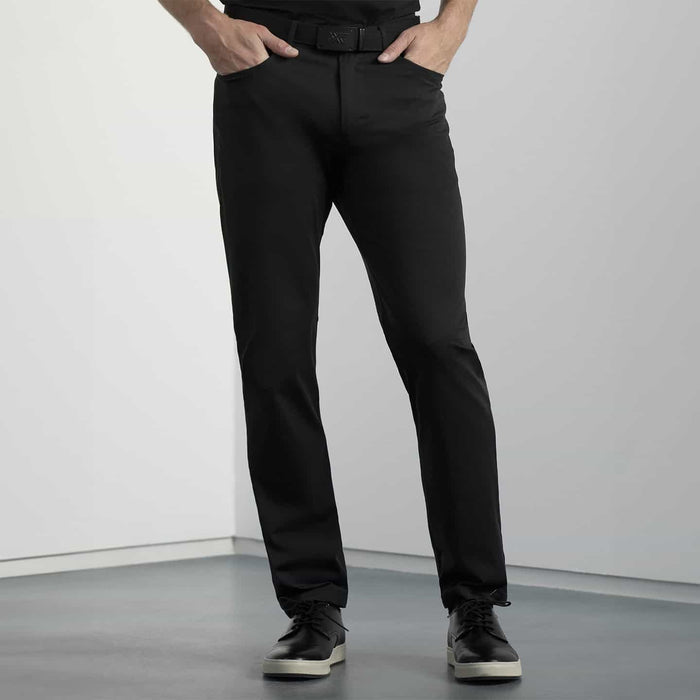 PXG men's black essential golf pants on a white background