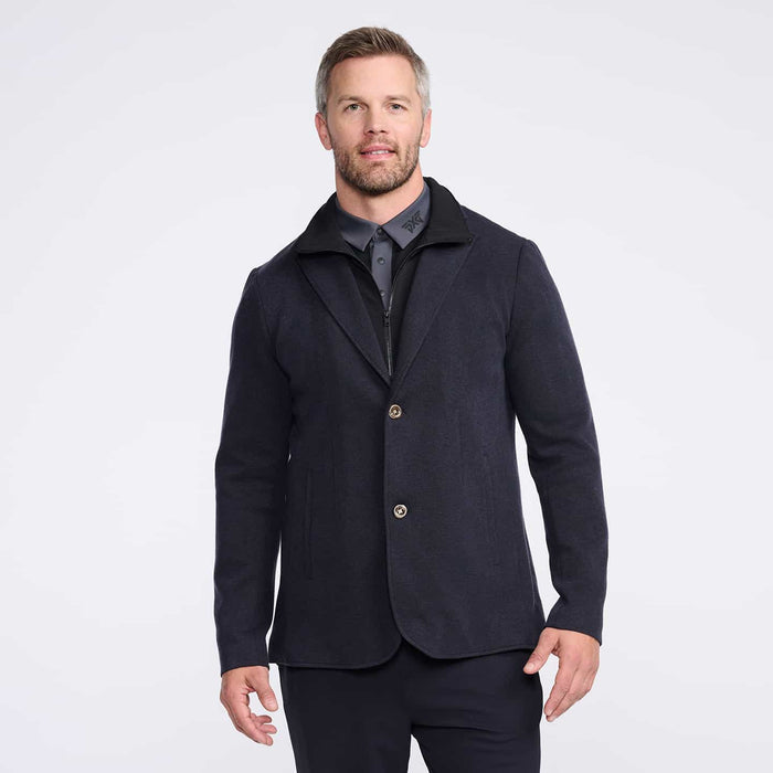 PXG men's dark navy every occasion blazer, front view