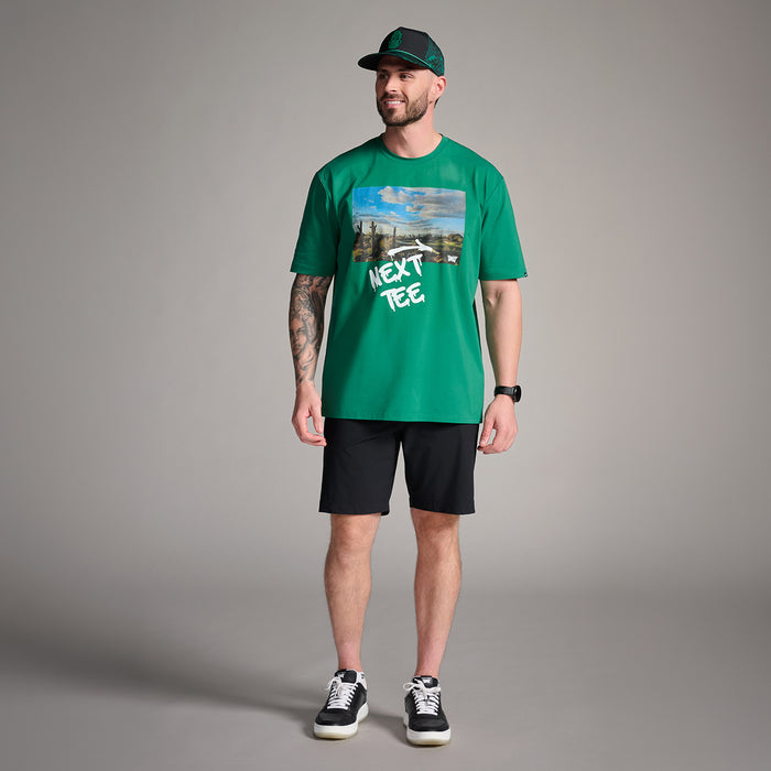 Men's Par-Fiti Tee in Evergreen Grove, front view