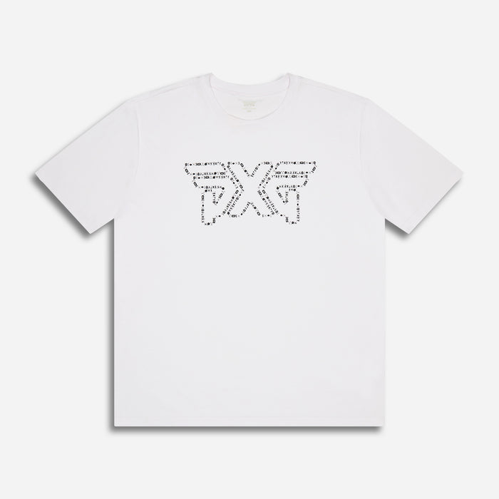 Men's PXG Logo Icon Tee in White, lay flat front view