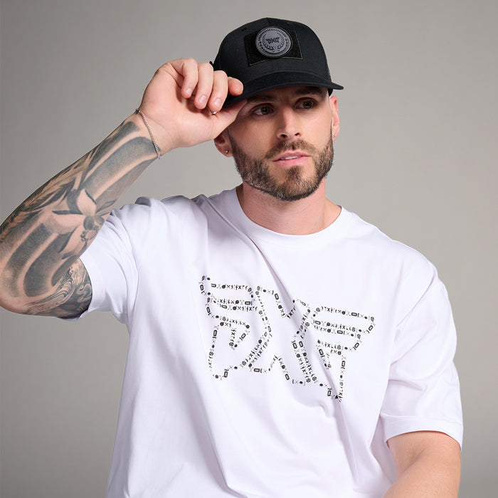 Men's PXG Logo Icon Tee in White, alternate front view