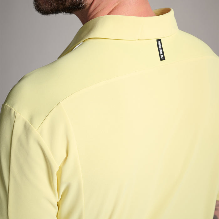 Men's Rise & Shine Polo in Championship Gold Comfort Fit, back detail view