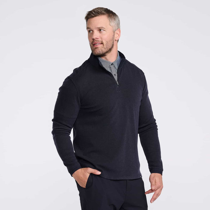 PXG men's dark navy sloane ranger 1/4 zip pullover, alternate side view