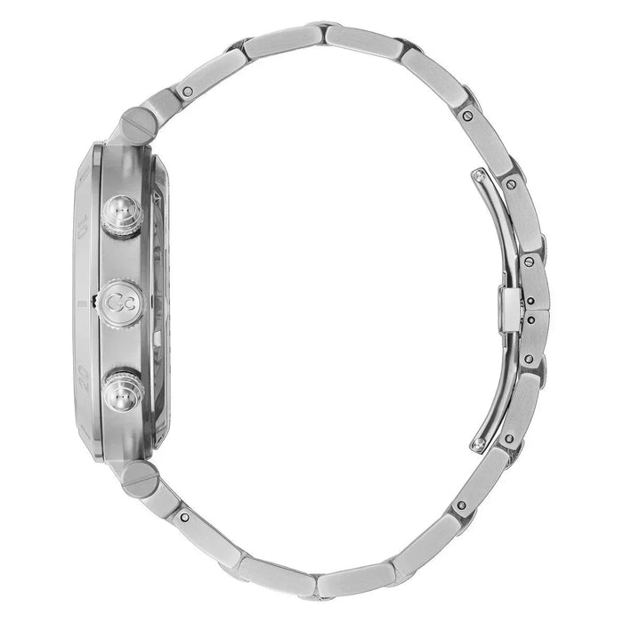 Men's Watch GC Watches Y68001G5MF, Stylish 44mm Stainless Steel Quartz with Grey Dial - Allen-Fitness
