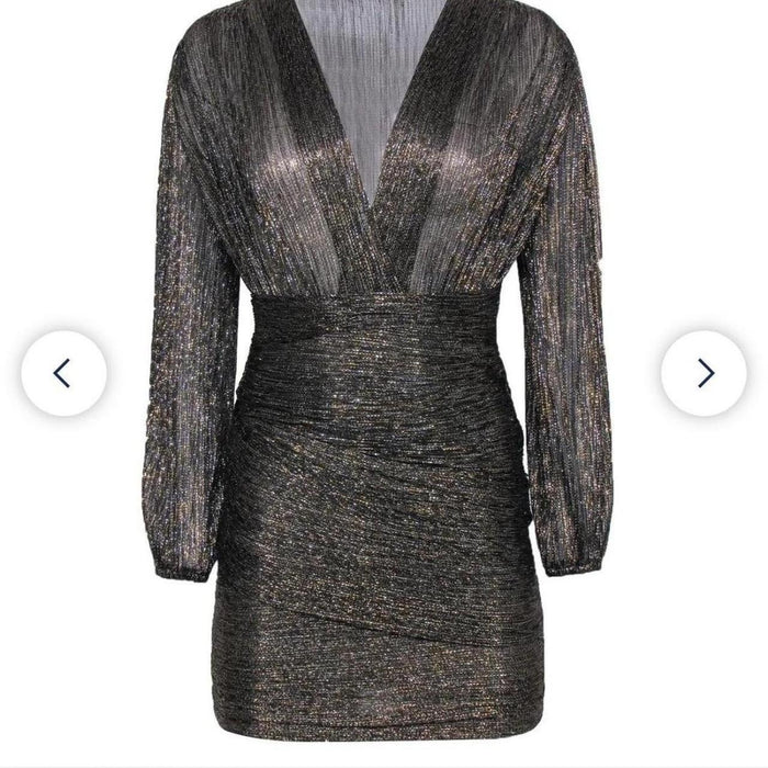 Metallic Black and Silver Mini