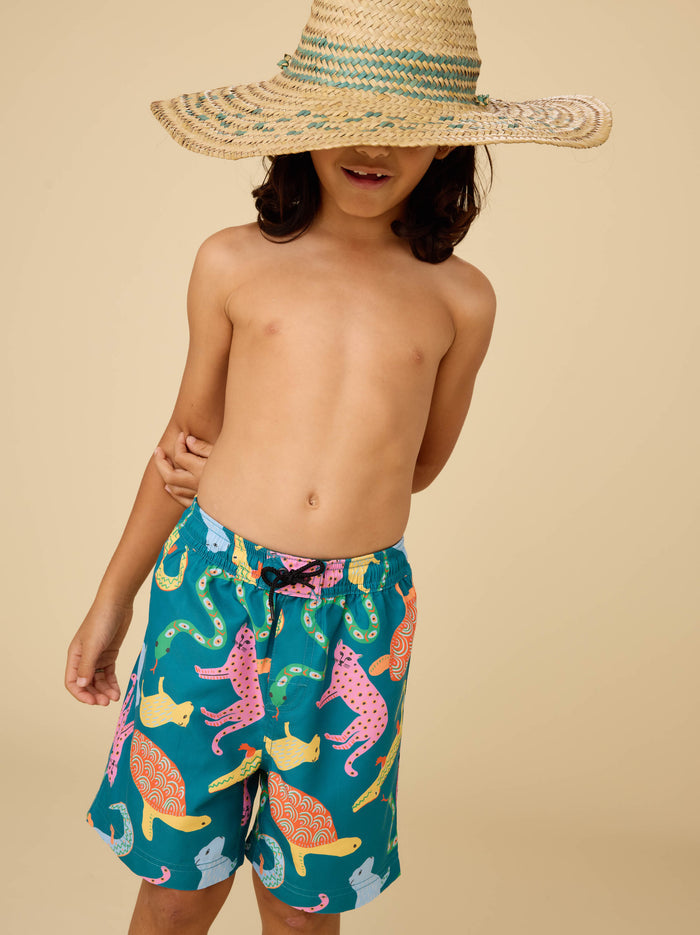 Mid-Length Swim Trunks