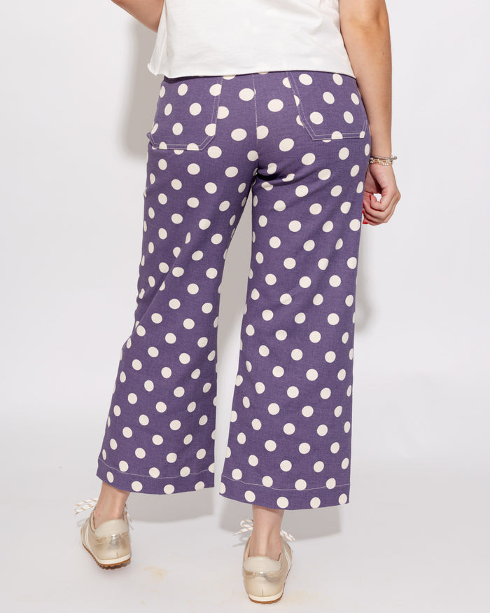 Mineral Wash Polka Dot Pants