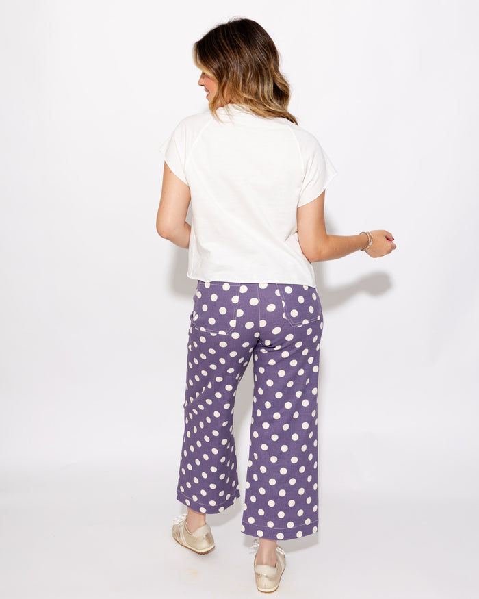 Mineral Wash Polka Dot Pants