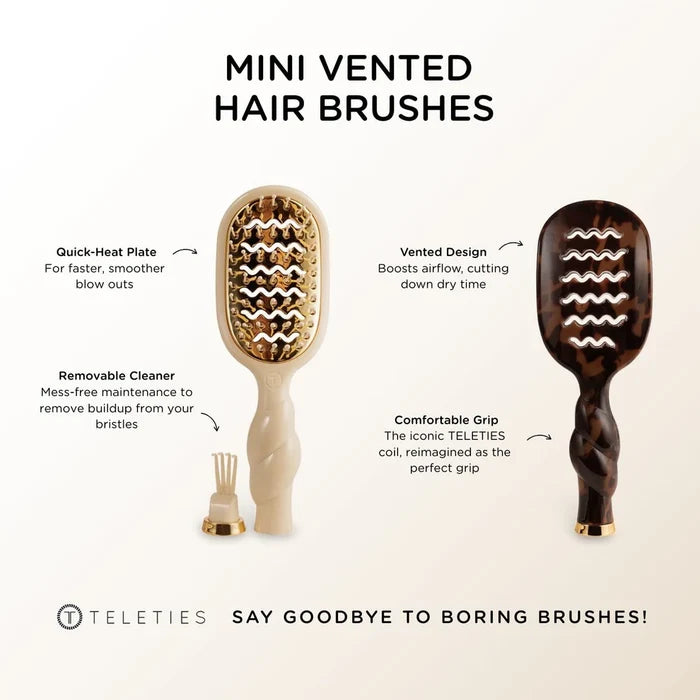 Mini Vented Brush | Tortoise