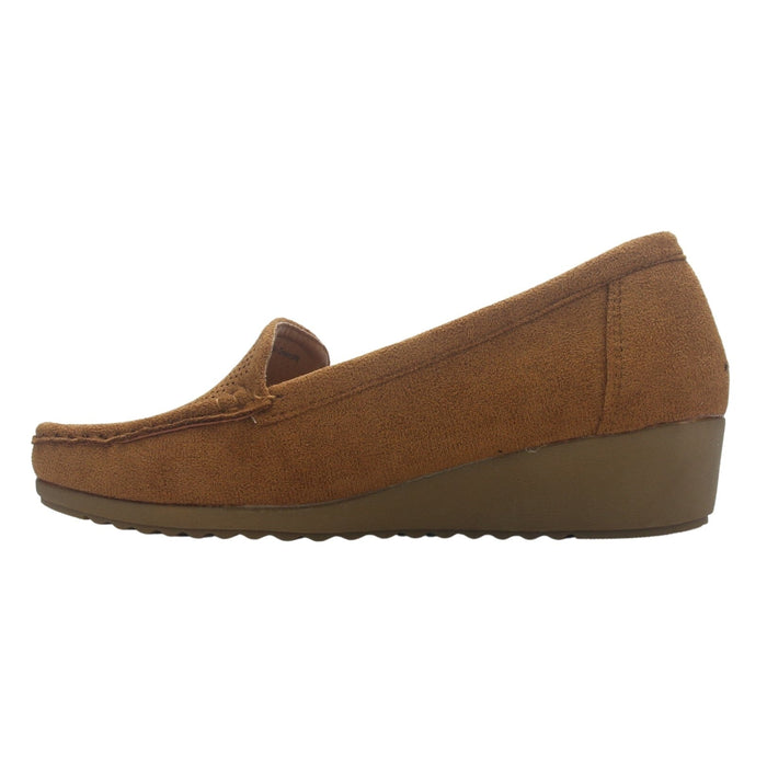 Mocasin Mujer Chalada Malu-4 Camel Casual Mocasines Taco Chalada