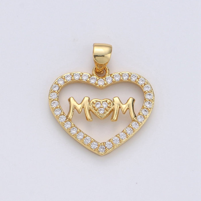 Mom Heart Charm