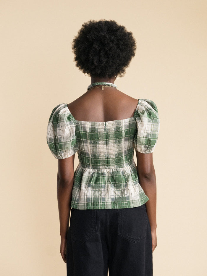 Hansel from Basel - Monet Plaid Top -