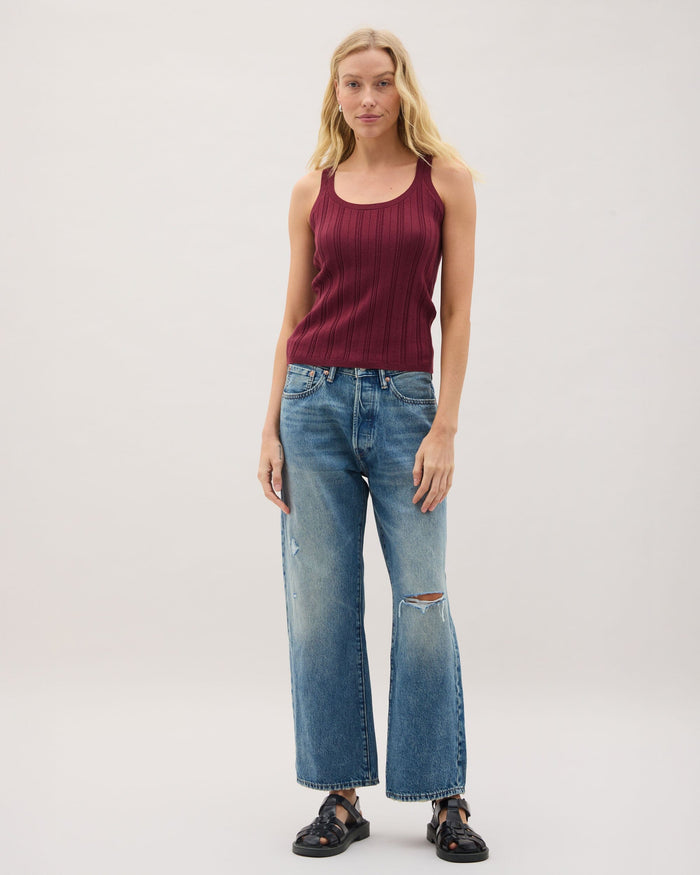 Richer Poorer - Monica Tank - Burgundy -