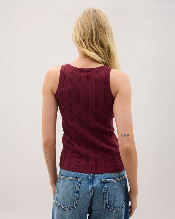 Richer Poorer - Monica Tank - Burgundy -