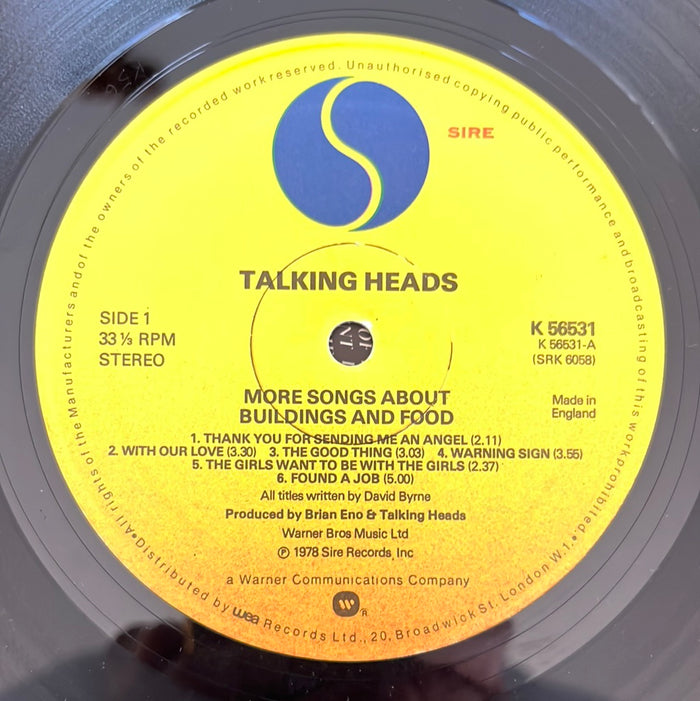 More Songs About Buildings And Food (UK Green print)