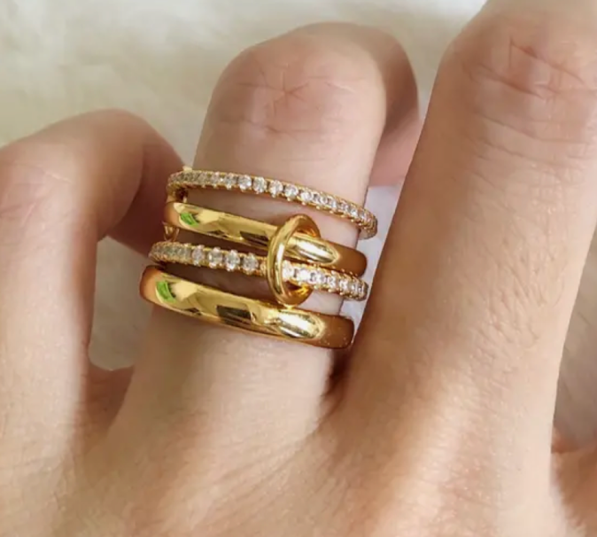 Multi Band Eternity stacking rings