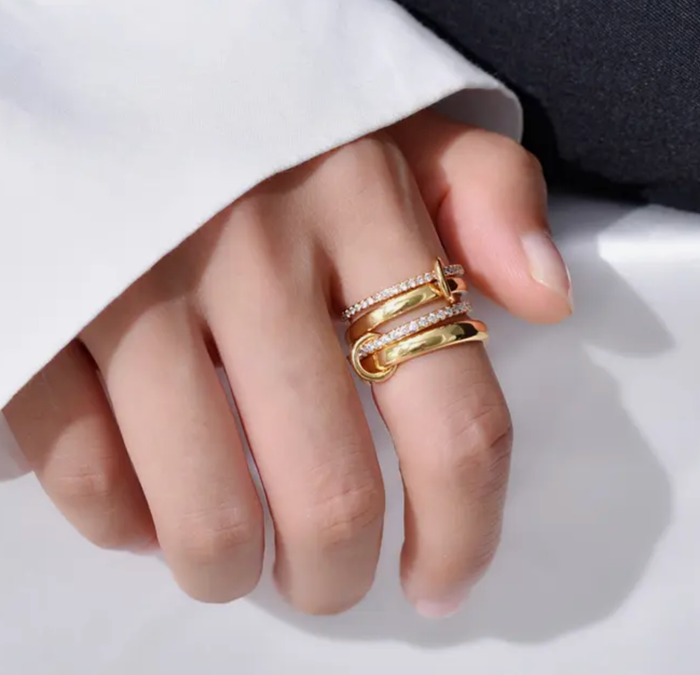 Multi Band Eternity stacking rings