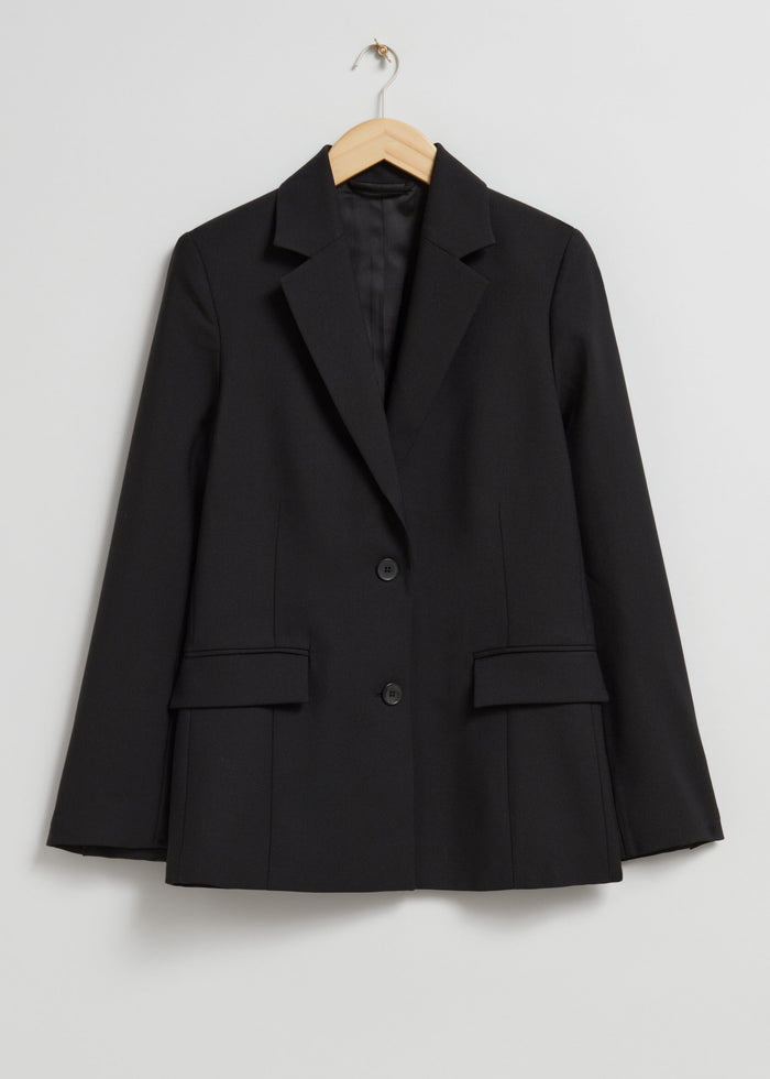 & Other Stories - Nadin Wool Blazer - Black -