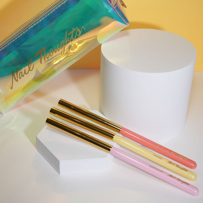 Nail Thoughts Brush Set + FREE Brush Case Brushes Nail Thoughts
