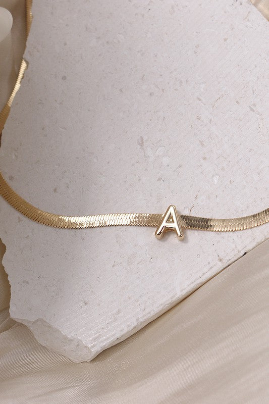 Name Drop Initial Necklace