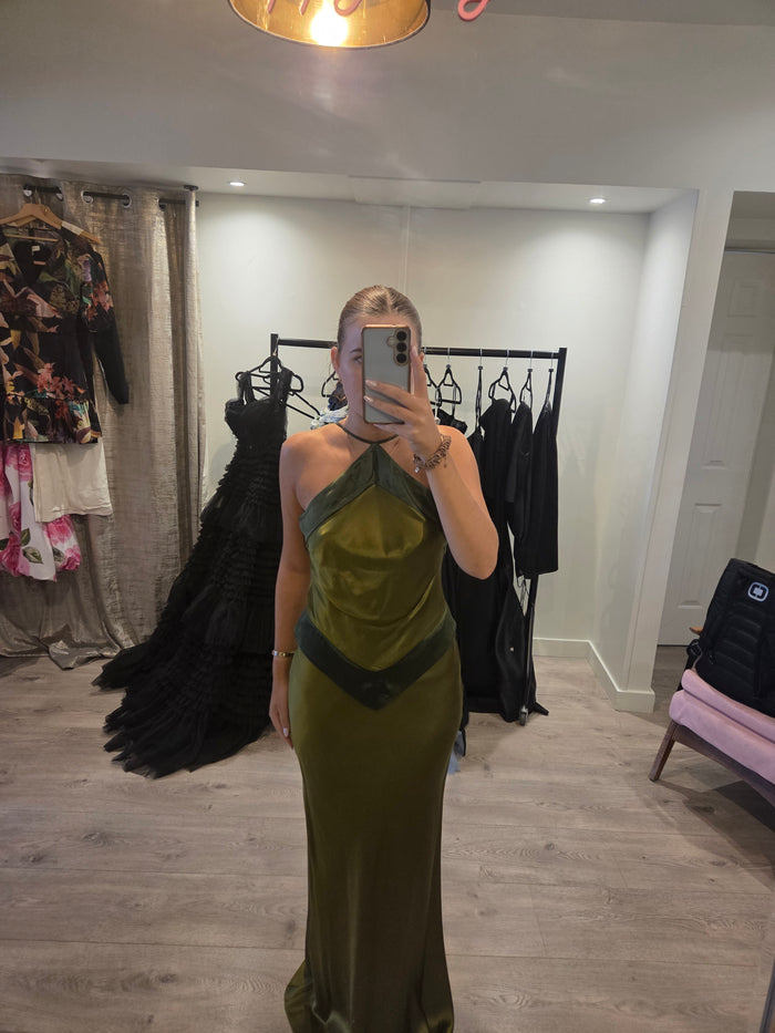 Nancy Olive Green Halter