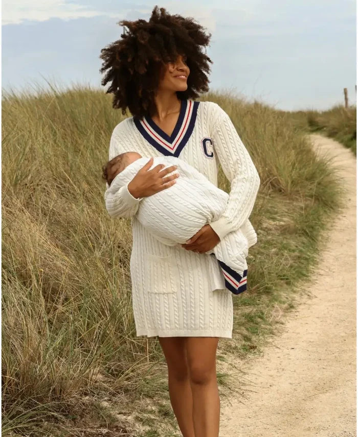 Nautic college maternity and nursing dress