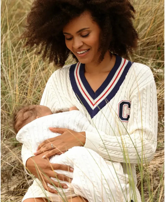 Nautic college maternity and nursing dress