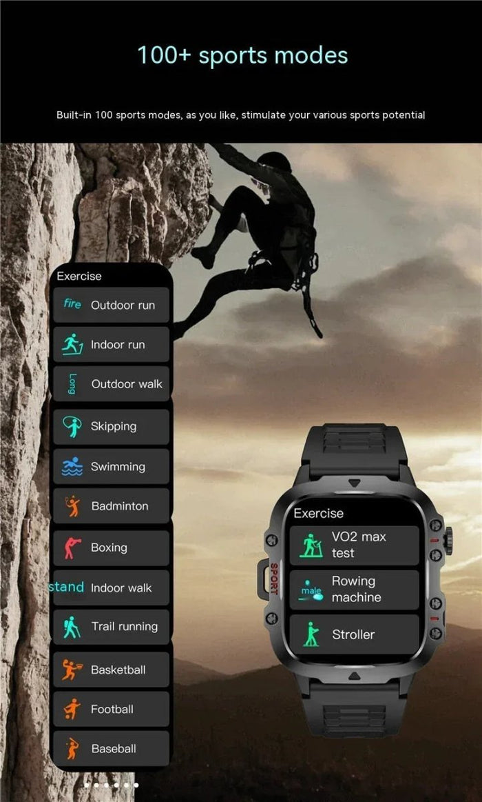 New QX11 Smart Bluetooth Watch - Health Tracking, Notifications, Touchscreen, USB Charging - Allen-Fitness