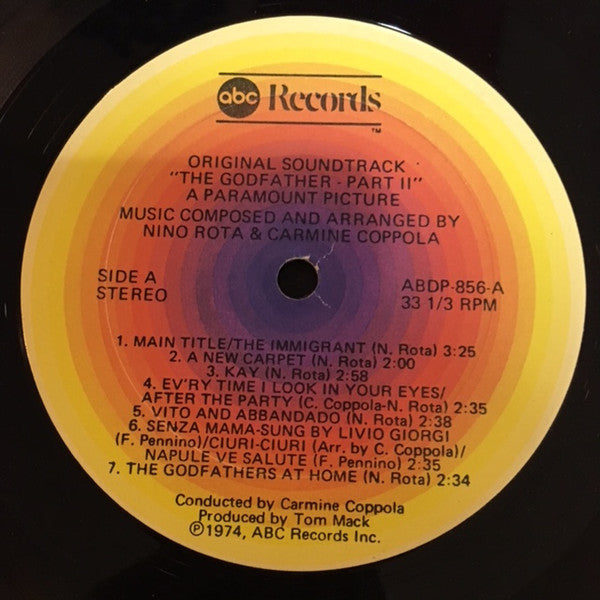 Nino Rota - The Godfather Part II (Original Soundtrack Recording)