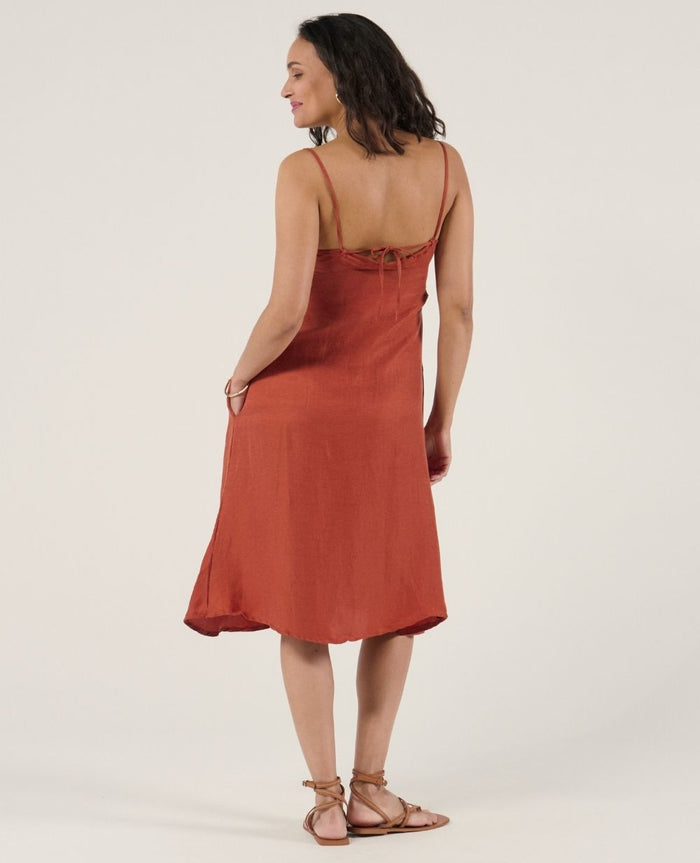 Nolwenn nursing knot dress - Copper