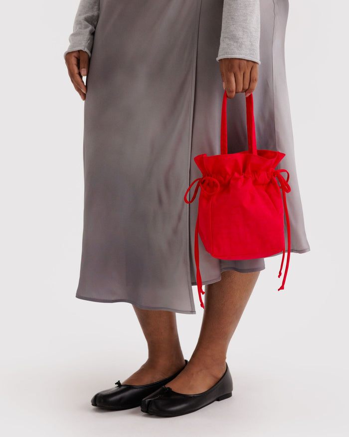 Baggu - Nylon Drawstring Bag - Candy Apple -